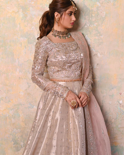 Qalamkar | Wedding Wear Gotta Embroidered Lehenga