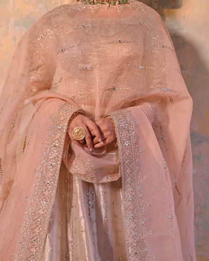 Qalamkar | Wedding Wear Gotta Embroidered Lehenga