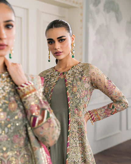 BAROQUE | Embroidered Net Gown