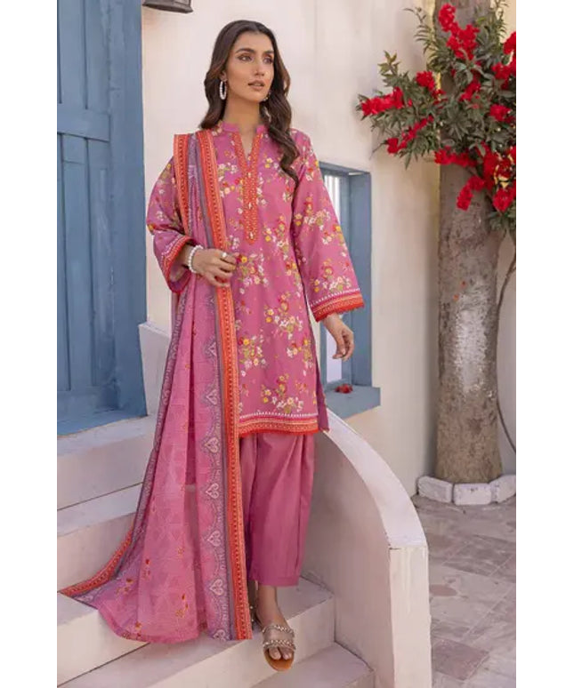 Women's Pink Printed Suit