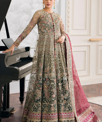 BAROQUE | Embroidered Net Gown