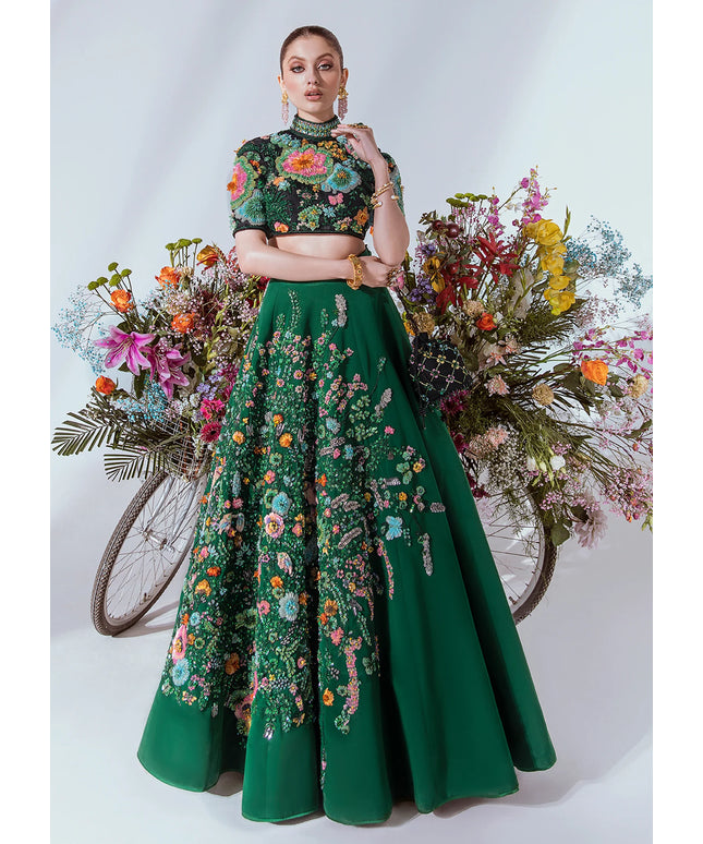 Hussain Rehar | Wedding Wear Embellished Lehenga Choli