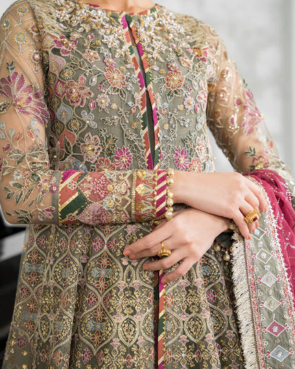 BAROQUE | Embroidered Net Gown