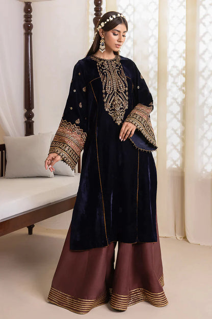 BAROQUE | Embroidered Pure Velvet Sharara