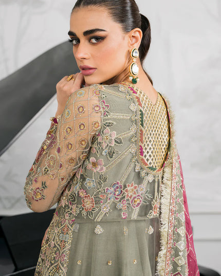 BAROQUE | Embroidered Net Gown