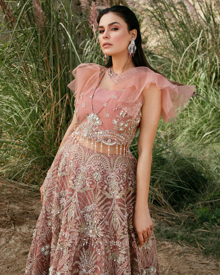 Stella | Rose Pink Embellished Co Ord Dress