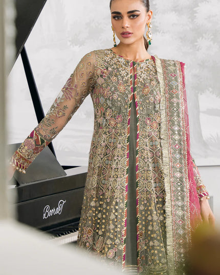 BAROQUE | Embroidered Net Gown