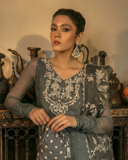 Faiza Saqlain | Embellished Mulkesh Churidar Dress
