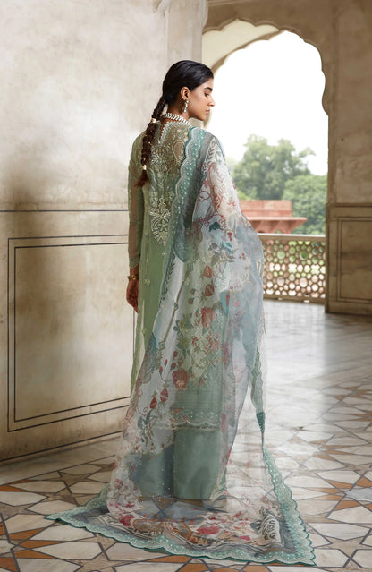 Gulbano | Organza Embroidered Long Shirt
