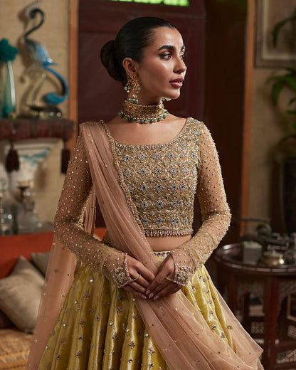 Faiza Saqlain | Wedding Wear Embellished Lehenga Choli