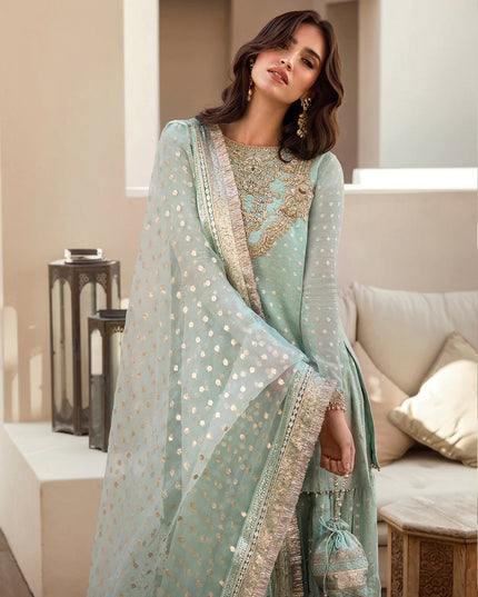 Faiza Saqlain | Embellished Karandi Gharara