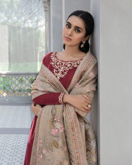 Faiza Saqlain | Embroidered Velvet Festive Wear