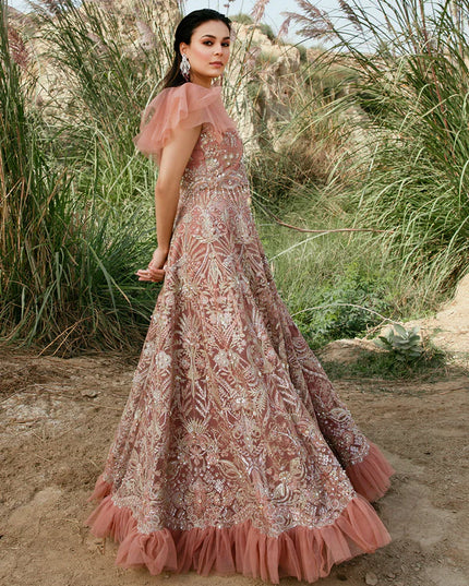 Stella | Rose Pink Embellished Co Ord Dress