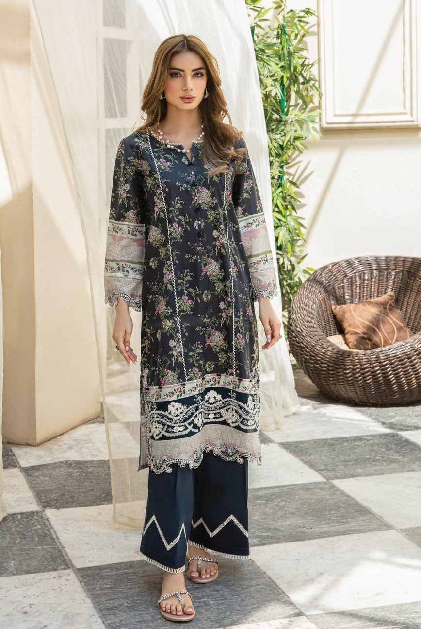 2 Piece | Printed Lawn and Cambric Floral