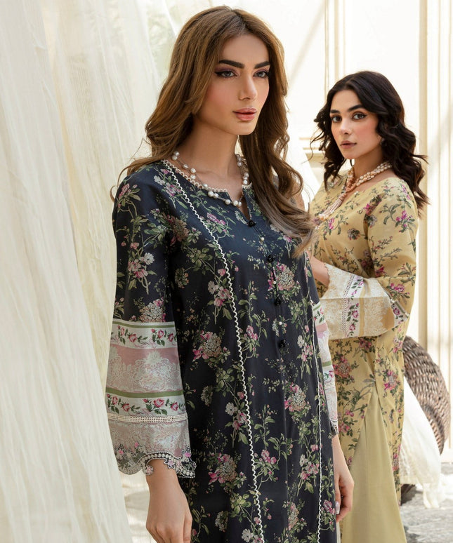 2 Piece | Printed Lawn and Cambric Floral