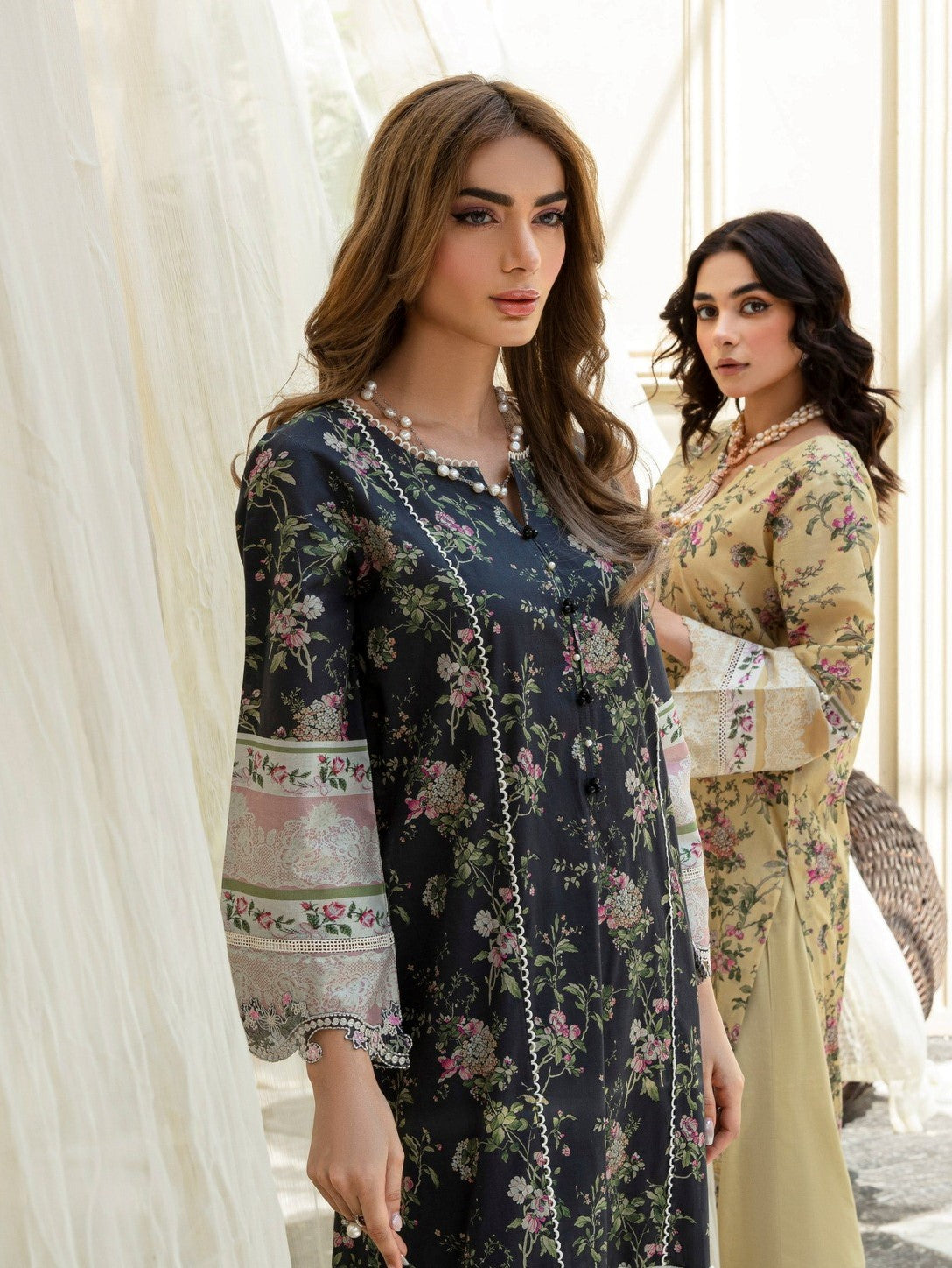 2 Piece | Printed Lawn and Cambric Floral