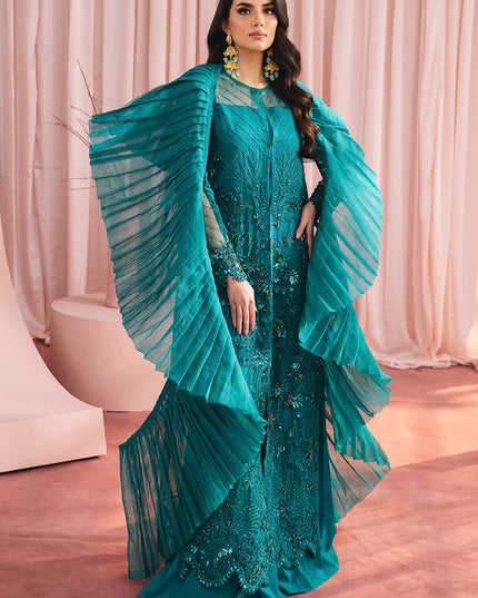 Mia | Festive Embellished Organza Jacket Dress