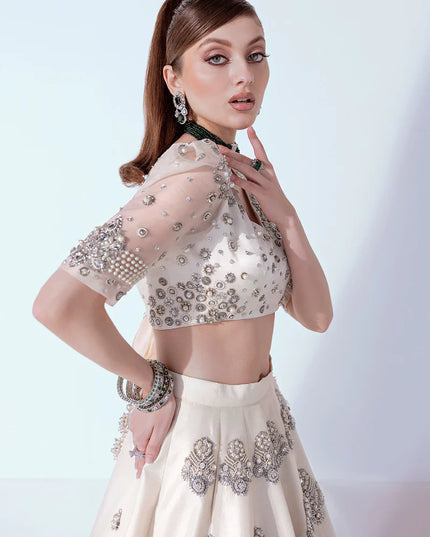 Hussain Rehar | Wedding Wear Embellished Lehenga Choli