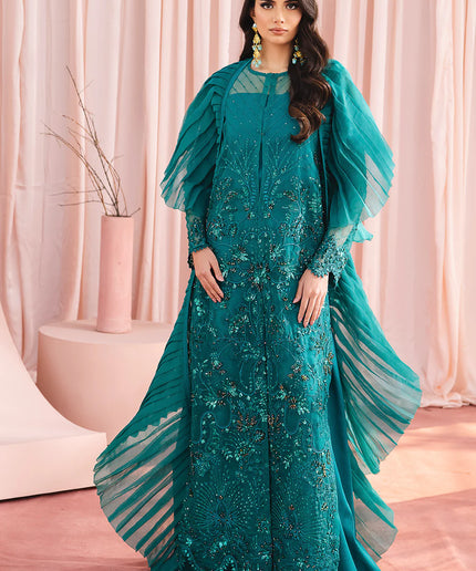 Mia | Festive Embellished Organza Jacket Dress