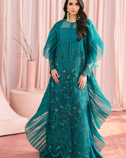 Mia | Festive Embellished Organza Jacket Dress
