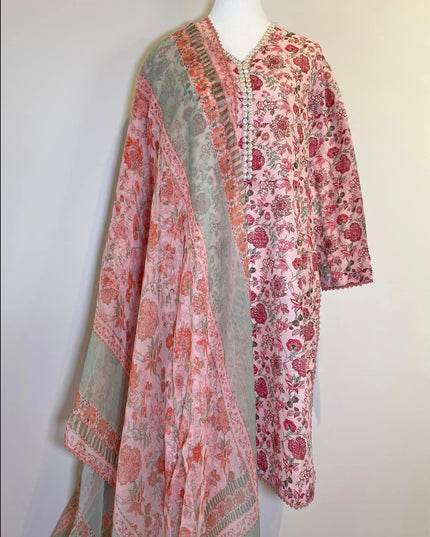 2 Piece | Khaadi Floral Print Light Khaddar