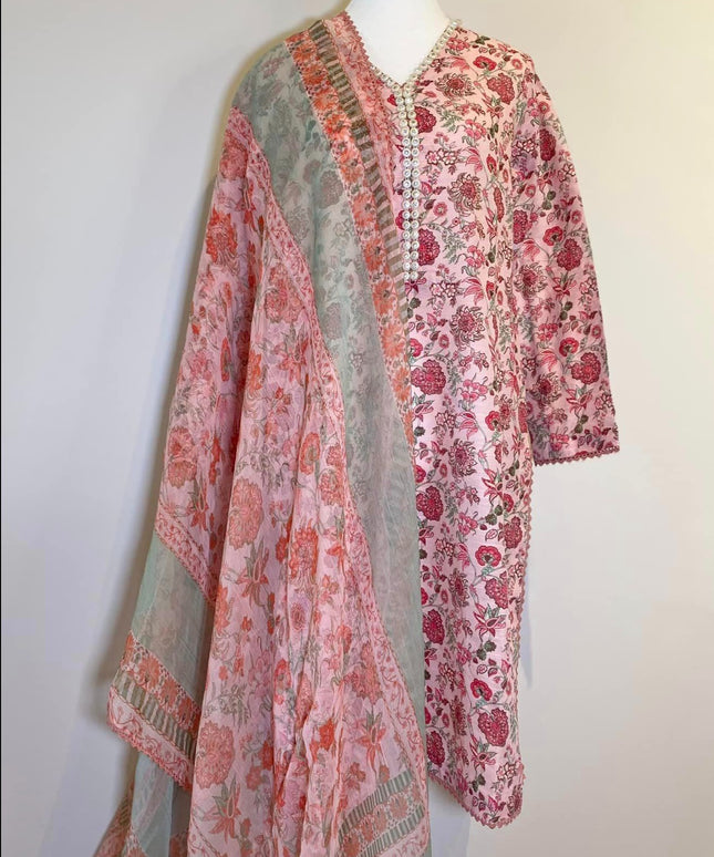 2 Piece | Khaadi Floral Print Light Khaddar