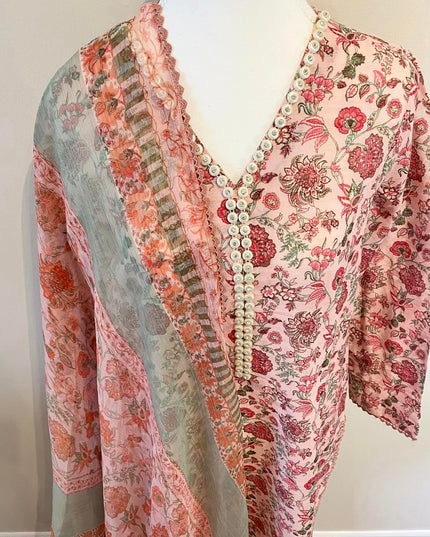 2 Piece | Khaadi Floral Print Light Khaddar