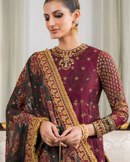 BAROQUE | Embroidered Chiffon Lehenga
