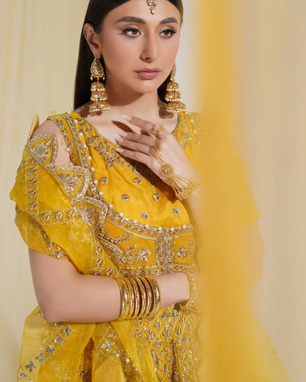 Mina | Embroidered Wedding Wear Maxi
