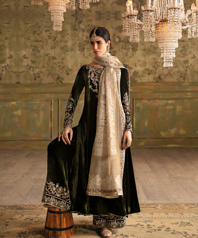 Faiza Saqlain | Embroidered Velvet Dress