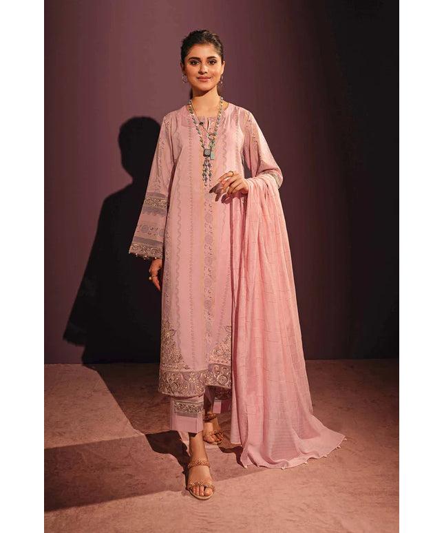 Nishat Linen Printed Embroidered Suit 