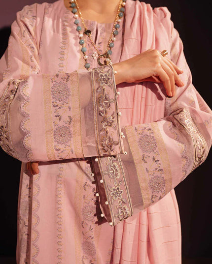 Nishat Linen Printed Embroidered Suit 