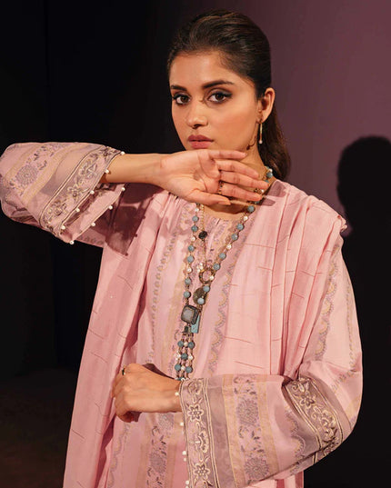 Nishat Linen Printed Embroidered Suit 