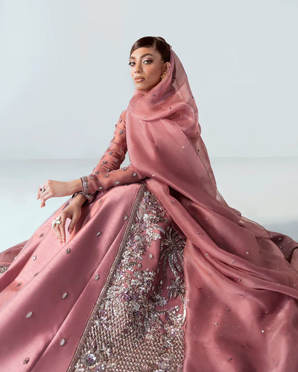 Hussain Rehar | Wedding Wear Embellished Jacket Lehenga