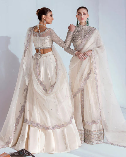 Hussain Rehar | Wedding Wear Embellished Lehenga Choli
