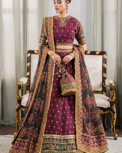 BAROQUE | Embroidered Chiffon Lehenga