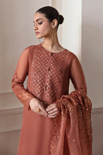 BAROQUE | Embroidered Chiffon Suit