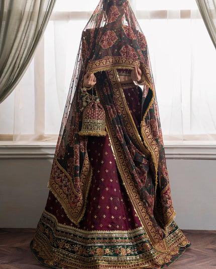 BAROQUE | Embroidered Chiffon Lehenga