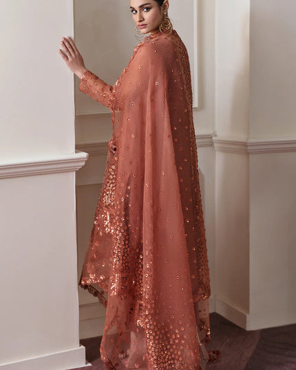 BAROQUE | Embroidered Chiffon Suit