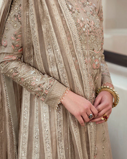 Faiza Saqlain | Embroidered Korean Raw Silk Suit