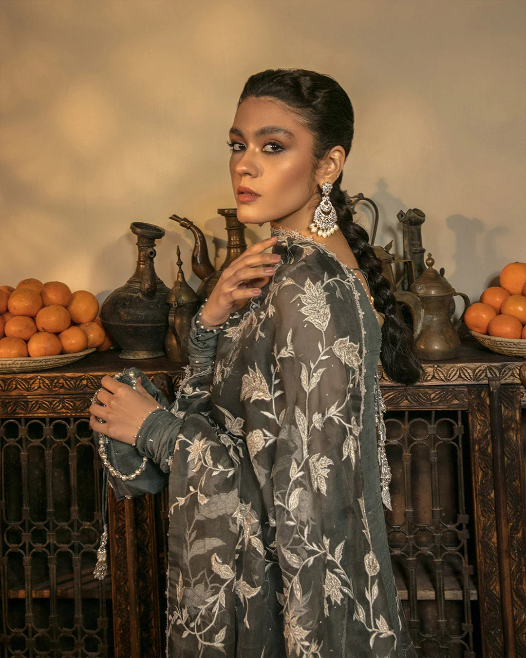 Faiza Saqlain | Embellished Mulkesh Churidar Dress