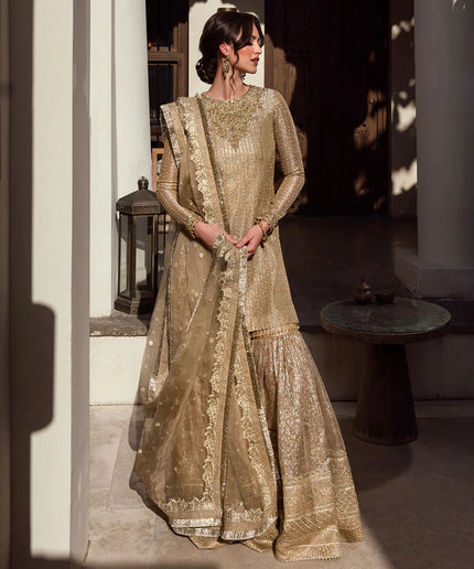 Faiza Saqlain | Embellished Zari Wedding Wear Gharara