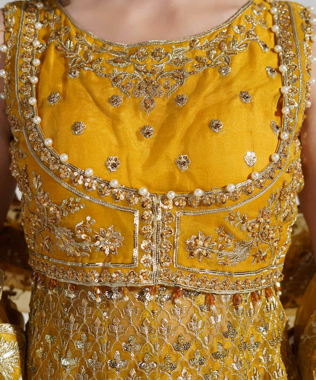 Mina | Embroidered Wedding Wear Maxi