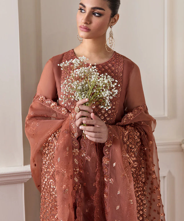BAROQUE | Embroidered Chiffon Suit