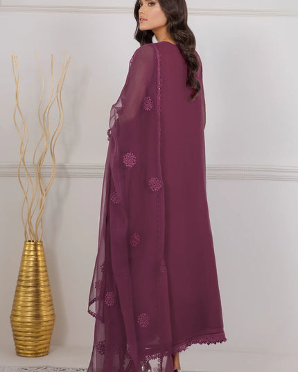 Women's Embroidered Chiffon Dress