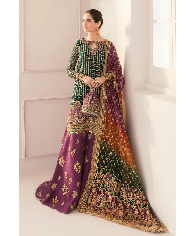 BAROQUE | Embroidered Chiffon Sharara