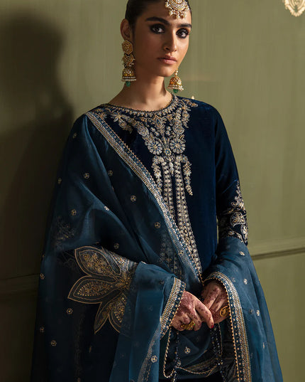 BAROQUE | Embroidered Velvet Sharara