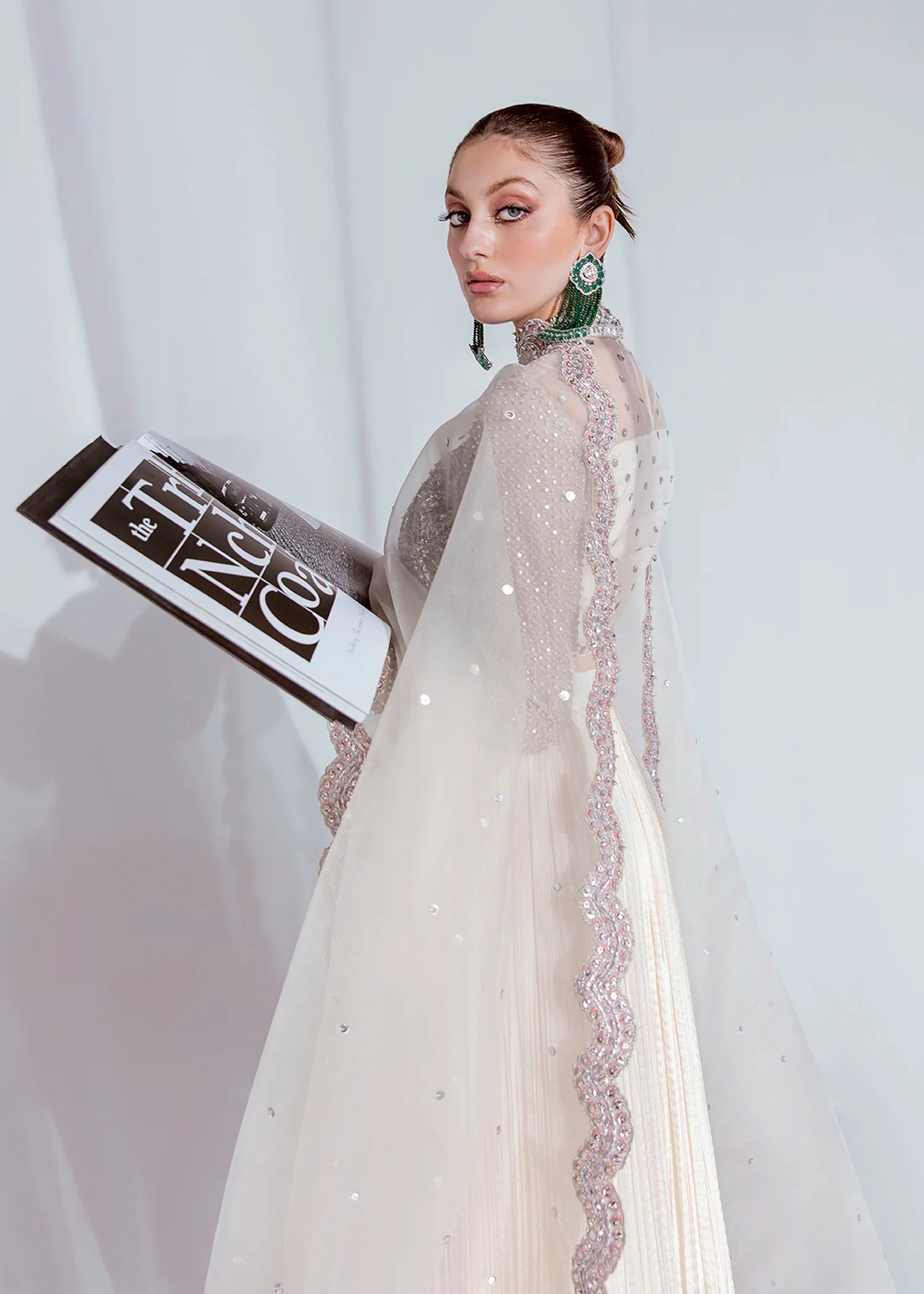 Hussain Rehar | Wedding Wear Embellished Saree