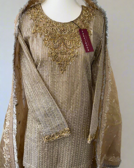 Faiza Saqlain | Embellished Zari Wedding Wear Gharara