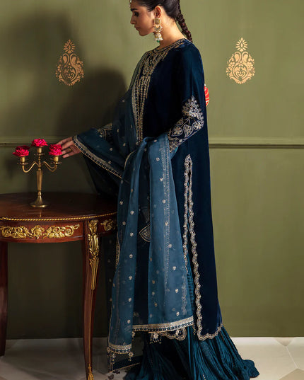 BAROQUE | Embroidered Velvet Sharara